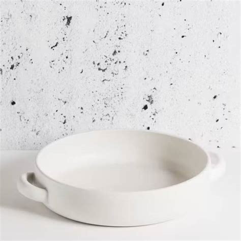 Gharyan Large White Handmade Casserole And Serving Dish By INTERIOR ...