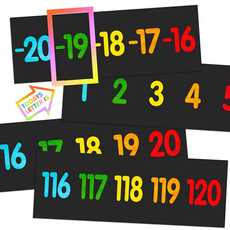 29 Piece Number Line Bulletin Board Border 20 To 120 | Desertcart INDIA