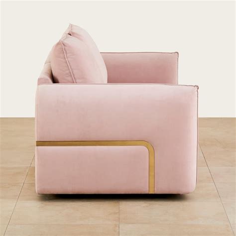 Buy Dion Fabric 3-Seater Sofa - Pink from Home Centre at just INR 152950.0