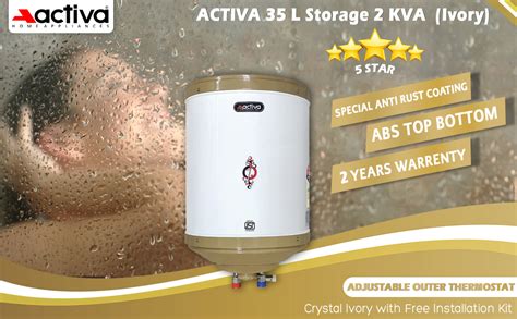 Buy ACTIVA 35 L Storage 2 KVA 5 Star Geyser with Special Anti Rust ...