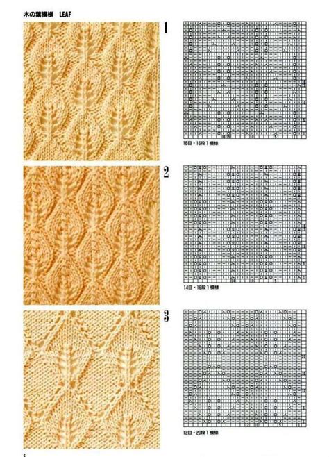 Image result for Knitting Leaf Pattern