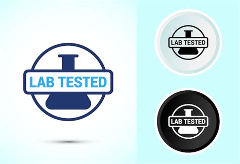 Lab tested icon laboratory testing product quality certificate symbol ...