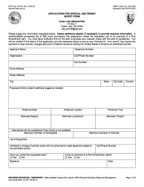 Fillable Online Long Form - National Park Service Fax Email Print ...