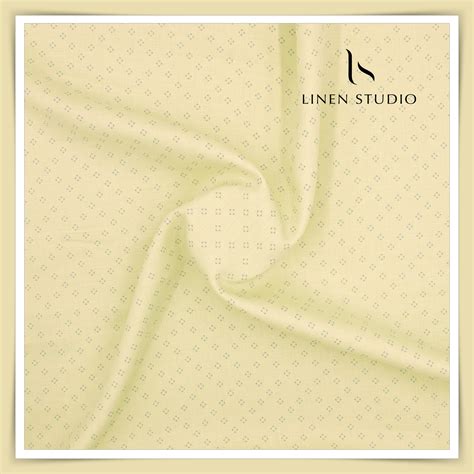 70 Lea Twill Digital Printed Premium Linen by Burgoyne - Lemon Yellow ...