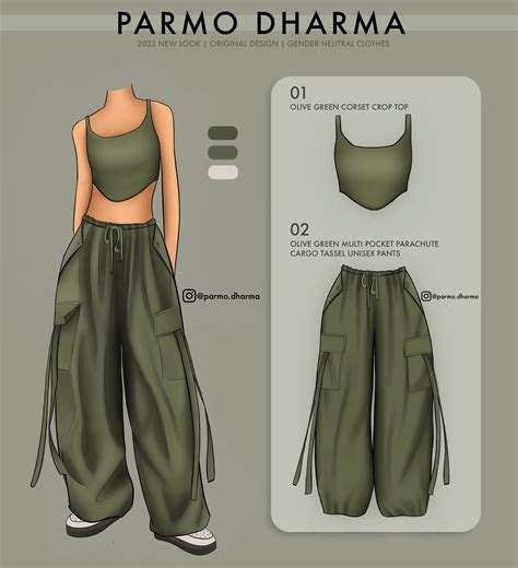 Parachute oversized cargo tassel pants, unisex – Parmo Dharma
