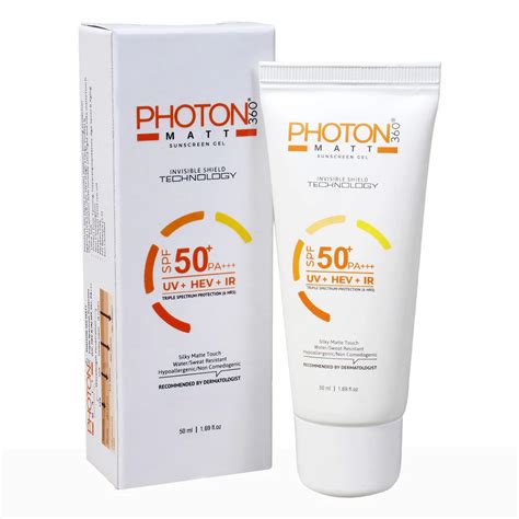 Buy Photon 360 Matte Spf 50+ Pa+++ Sunscreen Gel | 19 Minutes Delivery ...