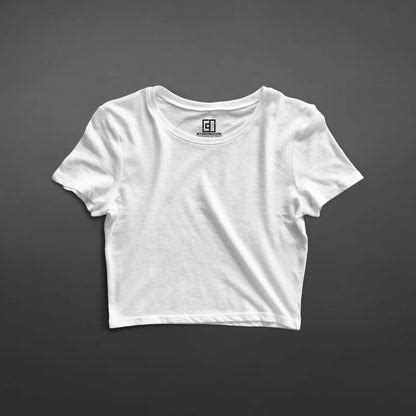Peaceful White Crop Top for Women - Plain | Mydesignation