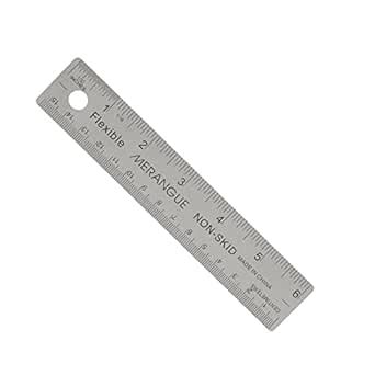 MERANGUE 6-Inch /15cm Stainless Steel Ruler (1013-5201-00-000) : Amazon ...