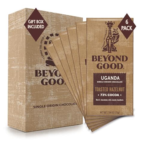 Buy Beyond Good Chocolate Bars | 6 Pack Toasted Hazelnut Chocolate ...