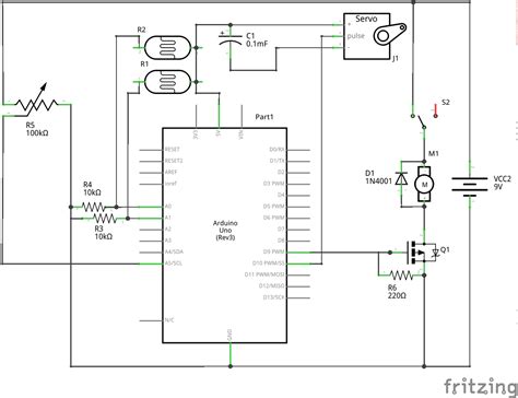 Fritzing Arduino Simulator 的图像结果