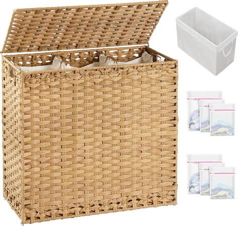 Amazon.com: SETVSON Laundry Hamper with Lid Laundry Basket 132 L (35 ...