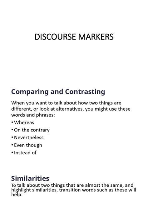 Image result for How to Use Discourse Markers