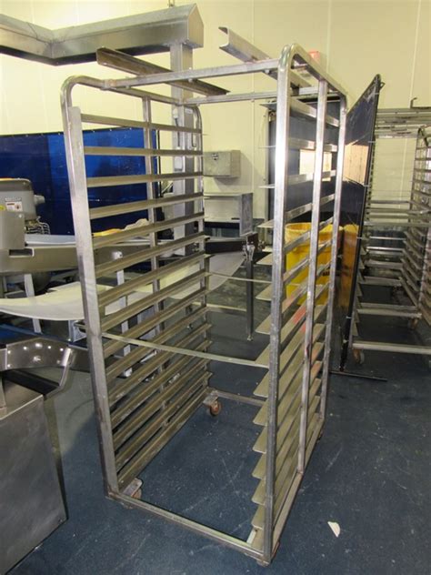 Stainless Steel Bakers Racks, 37" L X 26" W, 15 shelves, 4" spacing ...
