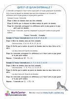 Image result for Intervalle Math Exercice