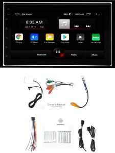 PTCMart Ultra HD 7'' Inch Android Touch Screen GPS Navigation Mirror ...