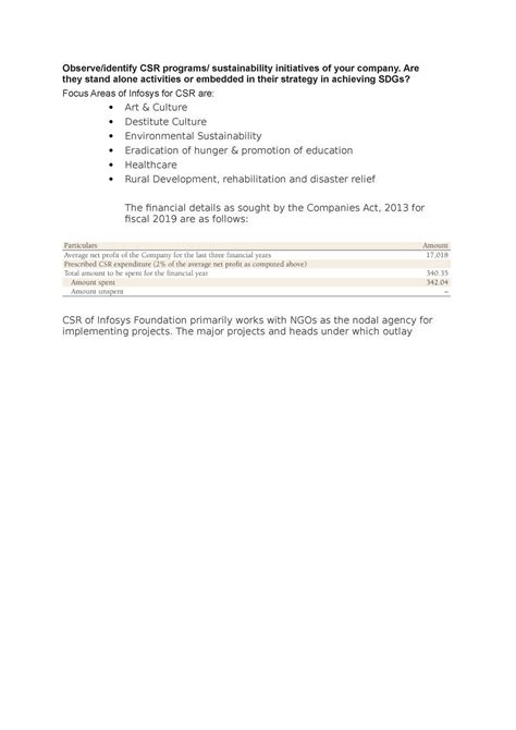CSR Assignement 1 - Chapters of climate action - Observe/identify CSR ...
