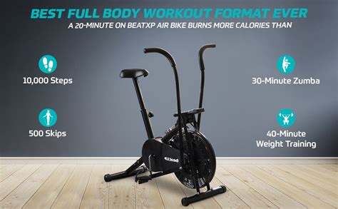 beatXP Vortex Energize 1M Air Bike Exercise Cycle for Workout with ...