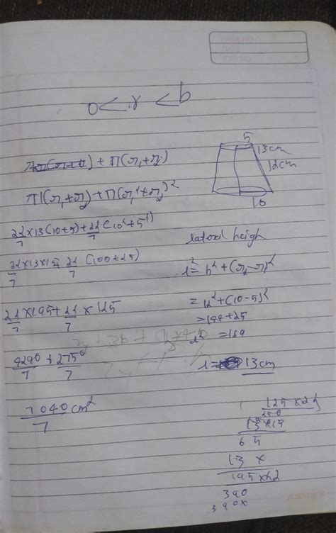 38. A solid is in the shape of frustum of a cone of height 12 cm and ...