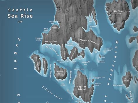 Islands of Seattle - Vivid Maps