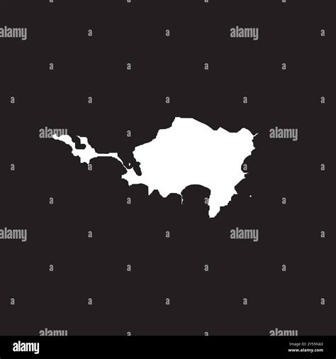 Saint Maarten Island map icon illustration element design Stock Vector ...