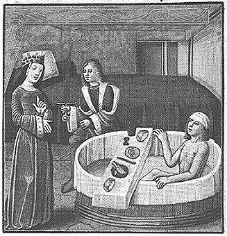 Image result for Medieval Bathing
