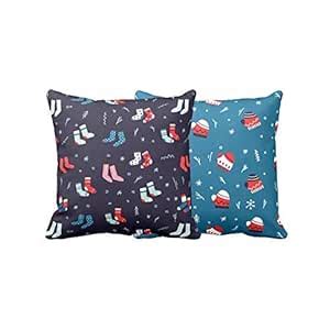 Buy YaYa cafe Christmas Gifts Cushion Covers House Decoration 20 x 20 ...