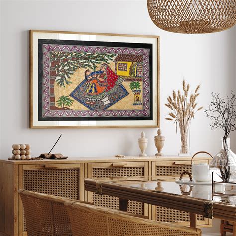 The Mother and daughter madhubani art, Madhubani Art, Madhubani Painti ...
