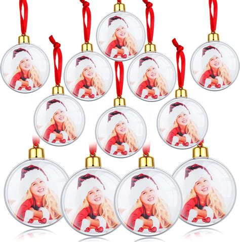 Amazon.com: OurWarm 24Pcs Christmas Picture Frame Ornament Bulk DIY ...