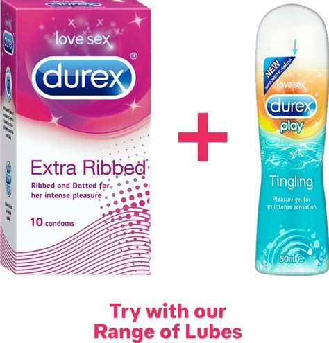 Buy DUREX EXTRA RIBBED PACKET OF 10 CONDOMS Online & Get Upto 60% OFF ...