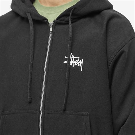 Stussy Basic Stussy Zip Hoodie Black | END. (HK)
