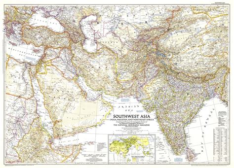 Physical Features Map Of Southwest Asia - Sotheby’s Institute Digital ...
