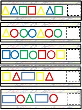 Image result for Shape Pattern Cards