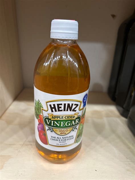 Heinz Apple Cider Vinegar, 5% Acidity, 16 Fl oz (1 PT), 473ml | ONH ...