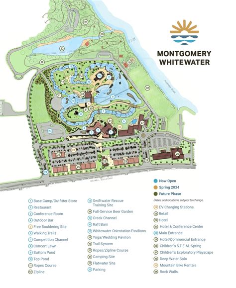 Montgomery Whitewater Map (2024 - 2022) | ThemeParkBrochures.net