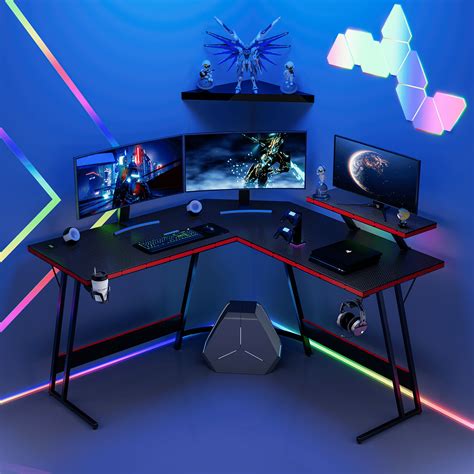 Buy Homall L-Shaped Gaming Desk 51 Inches Corner Office Gaming Desk ...