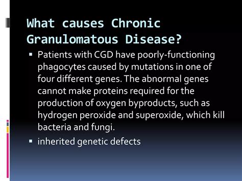Chronic granulomatous disease | PPTX
