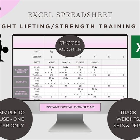 Image result for Progressive Overload Tracking Sheet