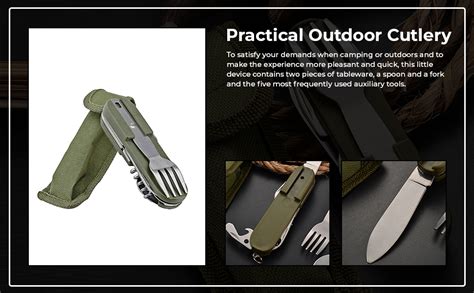 PROBEROS Plastic 7 In 1 Camping Cutlery For Camping Picnic Hiking ...