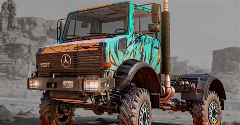 Expeditions MudRunner: Грузовик Mercedes-Benz Unimog U2450L — Teletype