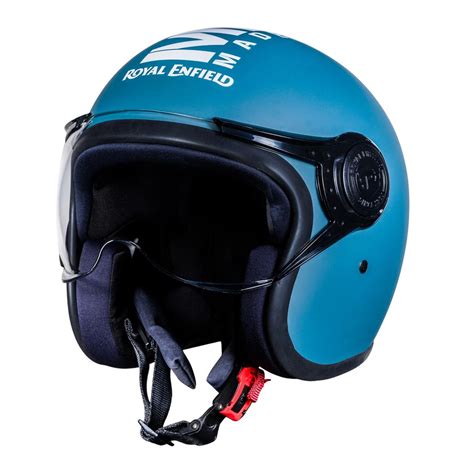 ROYAL ENFIELD JET OPEN FACE MLG HELMET MATT SQUADRON BLUE – Moto Marvels