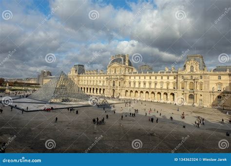 Paris - the Louvre Museum. Louvre is One of the Biggest Museum in the ...