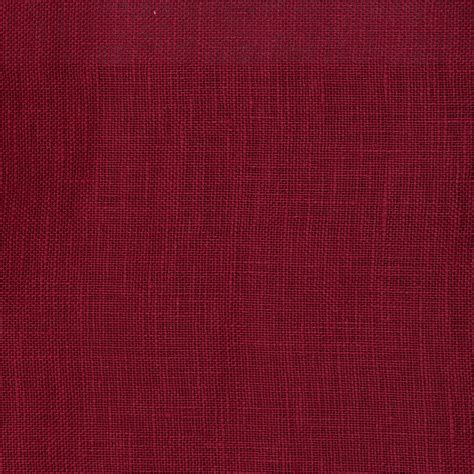 Linen sheer curtain fabric plain - Ananda - Crimson – Art Legends Store