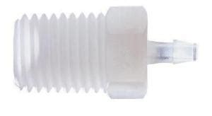 Masterflex® Fitting, PVDF, Straight, Hose Barb to Threaded Adapter, 1/8 ...