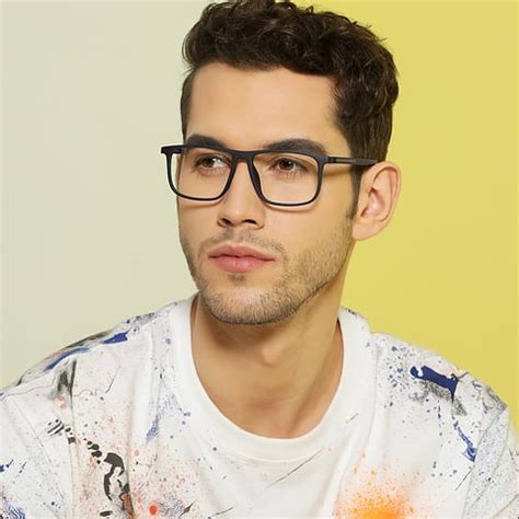 Matte Blue Transparent Gunmetal Blue Transparent Full Rim Square ...