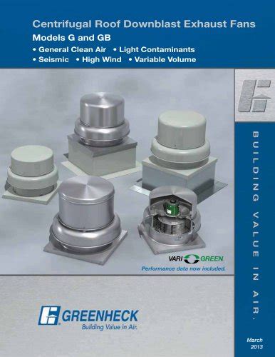 Centrifugal Fan Performance Supplement - Single Width - Greenheck - PDF ...