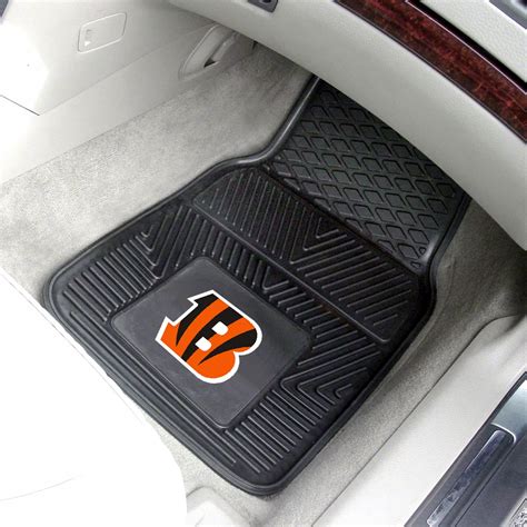 Tacoma Vinyl Front Floor Mats with Cincinnati Bengals Logo; Black ...