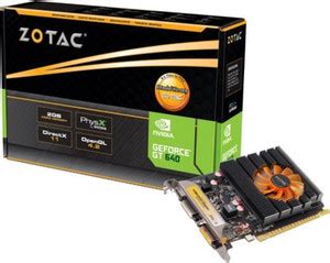 ZOTAC GeForce GT 640 2GB DDR3 DDR3 2 GB NVIDIA Chipset 128 bit 900 MHz ...