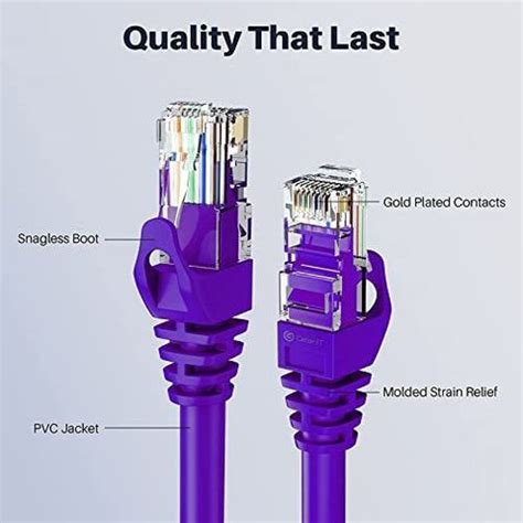 Tech-X LAN Cable 5 m Cat6A RJ45 Lan Wire Patch Cord Faster Than Cat6 ...