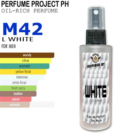 PERFUME PROJECT M42 Inspired by L White for men Oil Based Perfume 25% ...