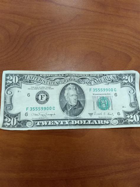 This rare 1988 $20 bill : r/mildlyinteresting